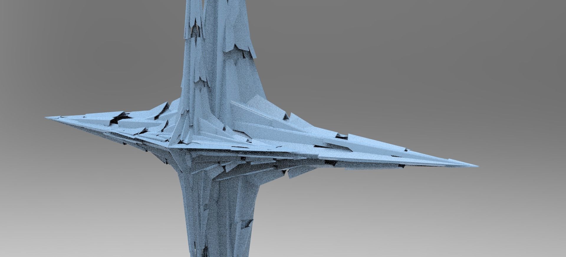 Sunlight Crystal Shard Tower 3 3D model_1