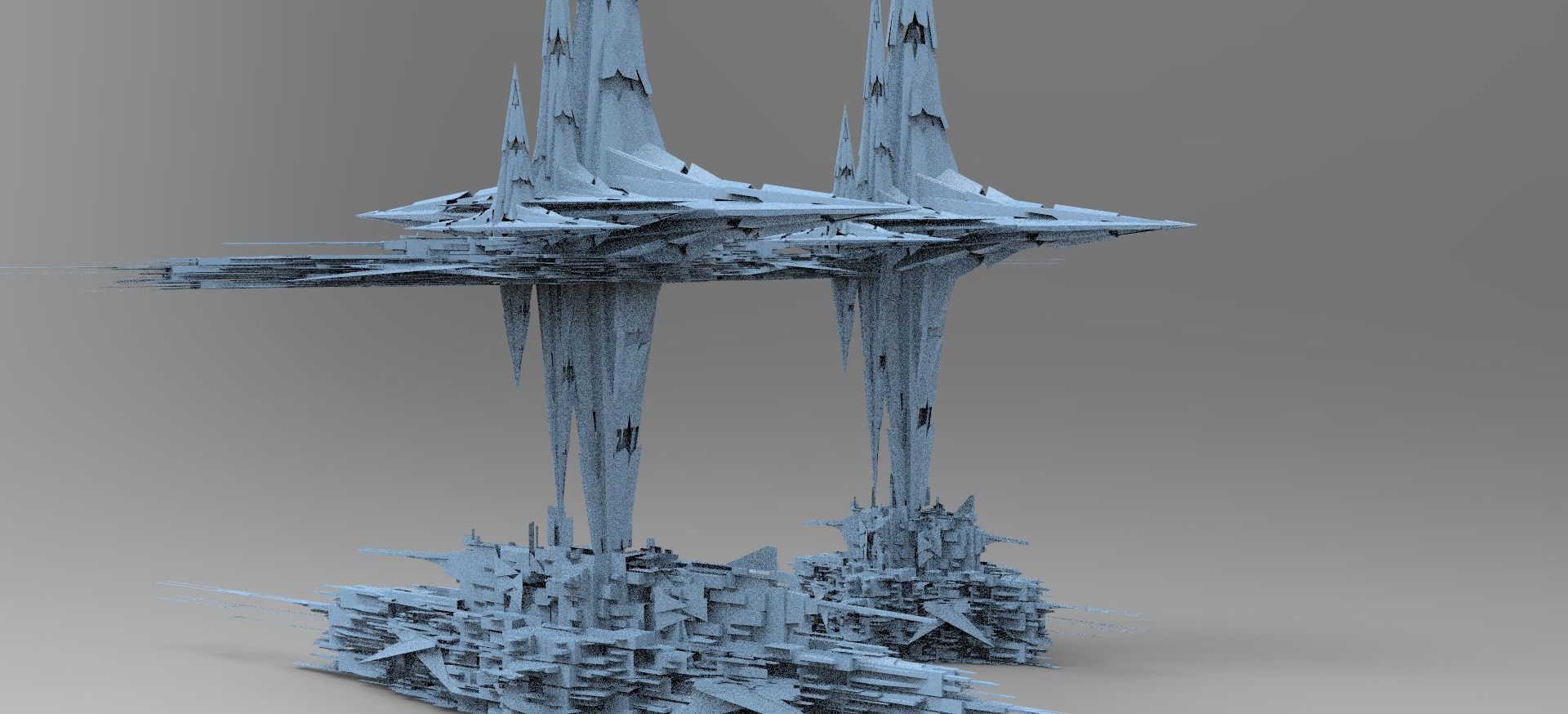 Sunlight Crystal Shard Tower 4 3D model_1