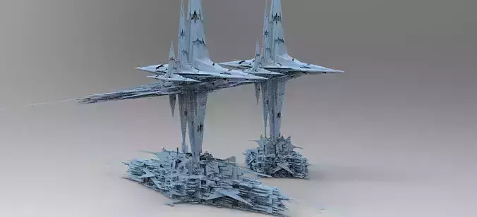 Sunlight Crystal Shard City 1  3D model