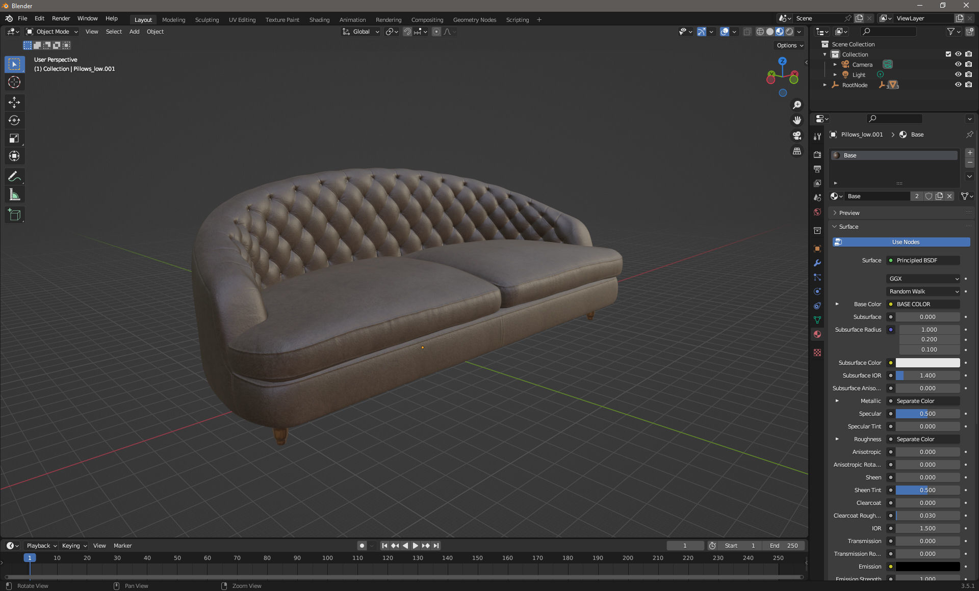 Sofa Tosconova Savon Low-poly 3D model_16