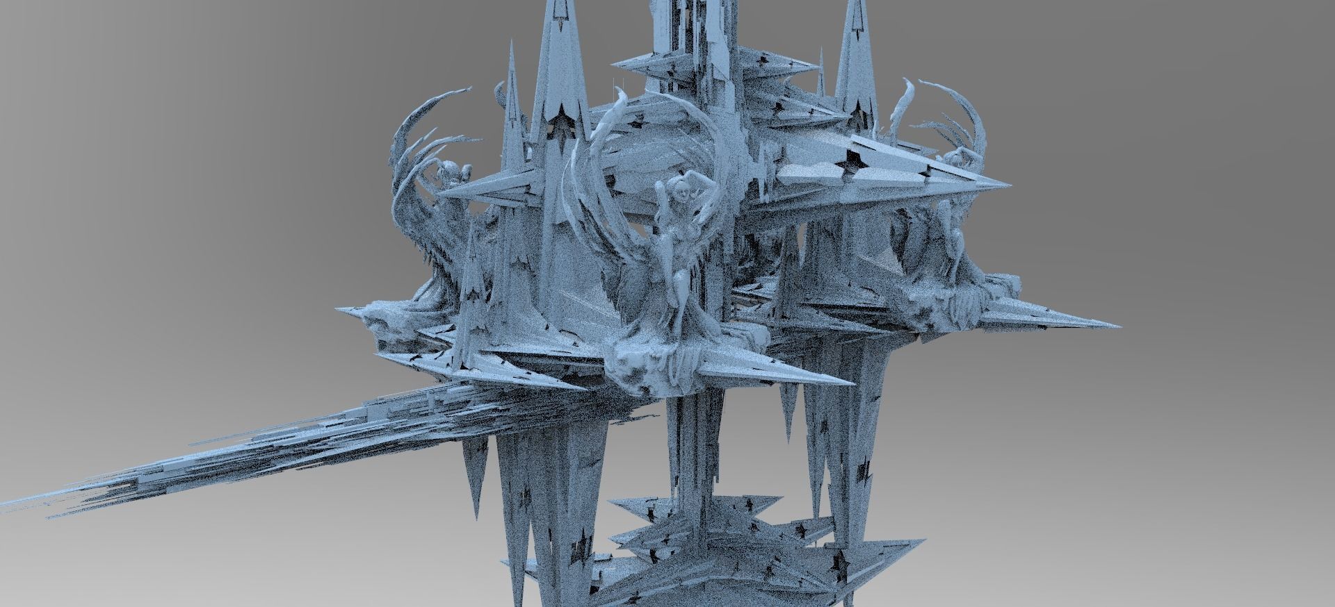 Sunlight Crystal City Towers tall 3D model_1