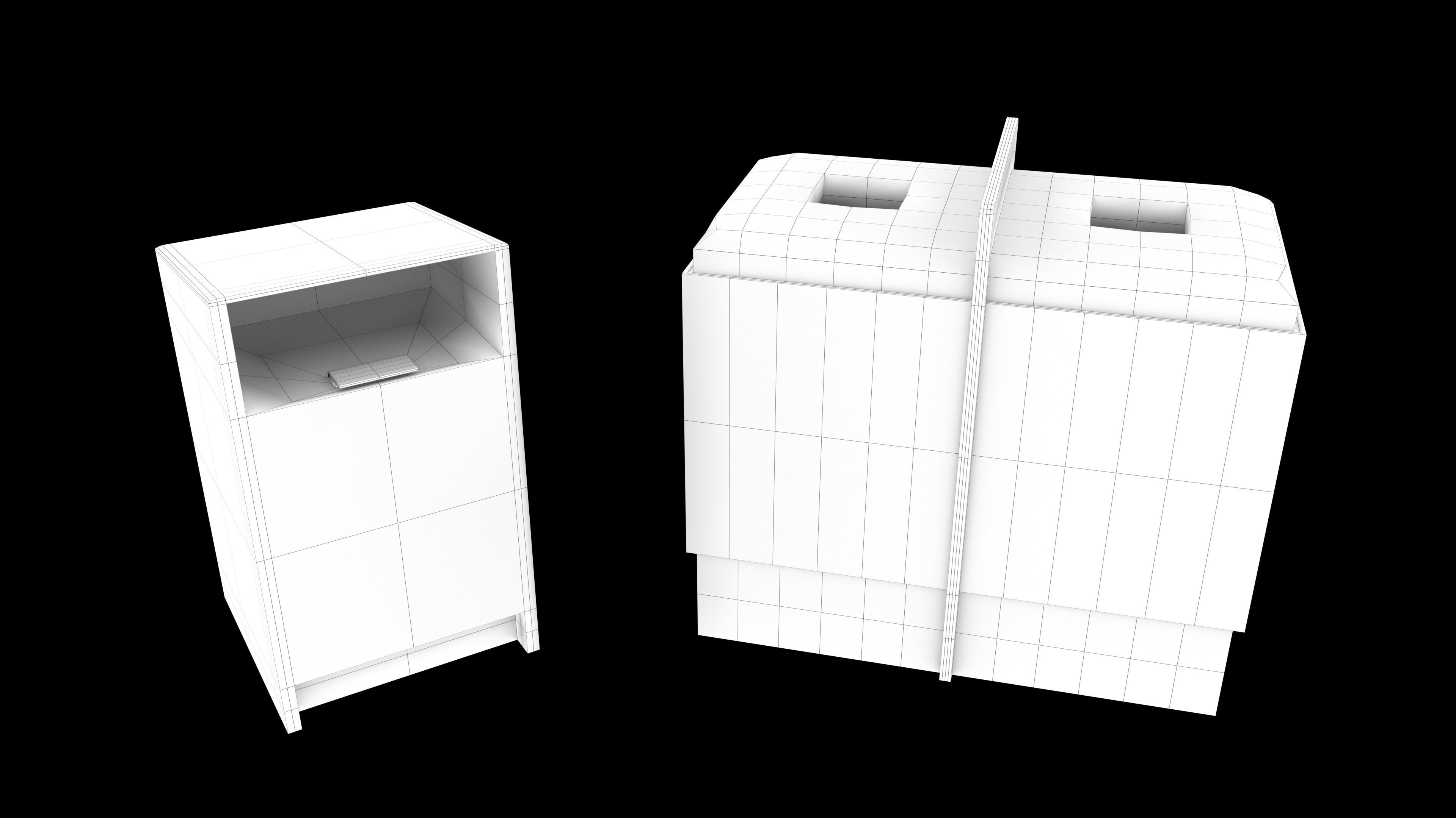 Exterior City Prop Collection - FPS Cover Props Low-poly 3D model_22