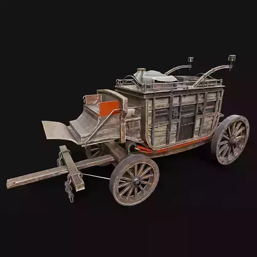 Medieval Wooden Carriage