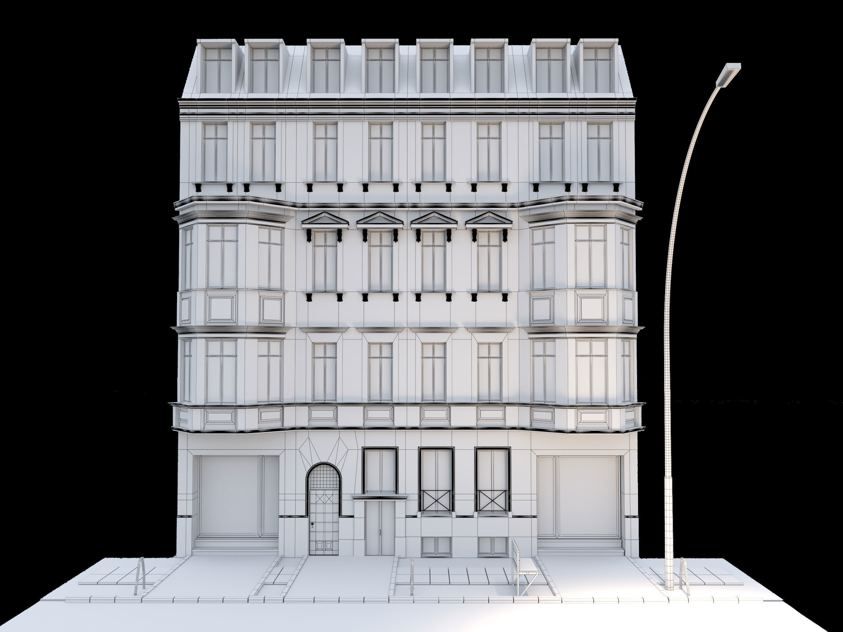 Berlin street building NO104 3D model_6