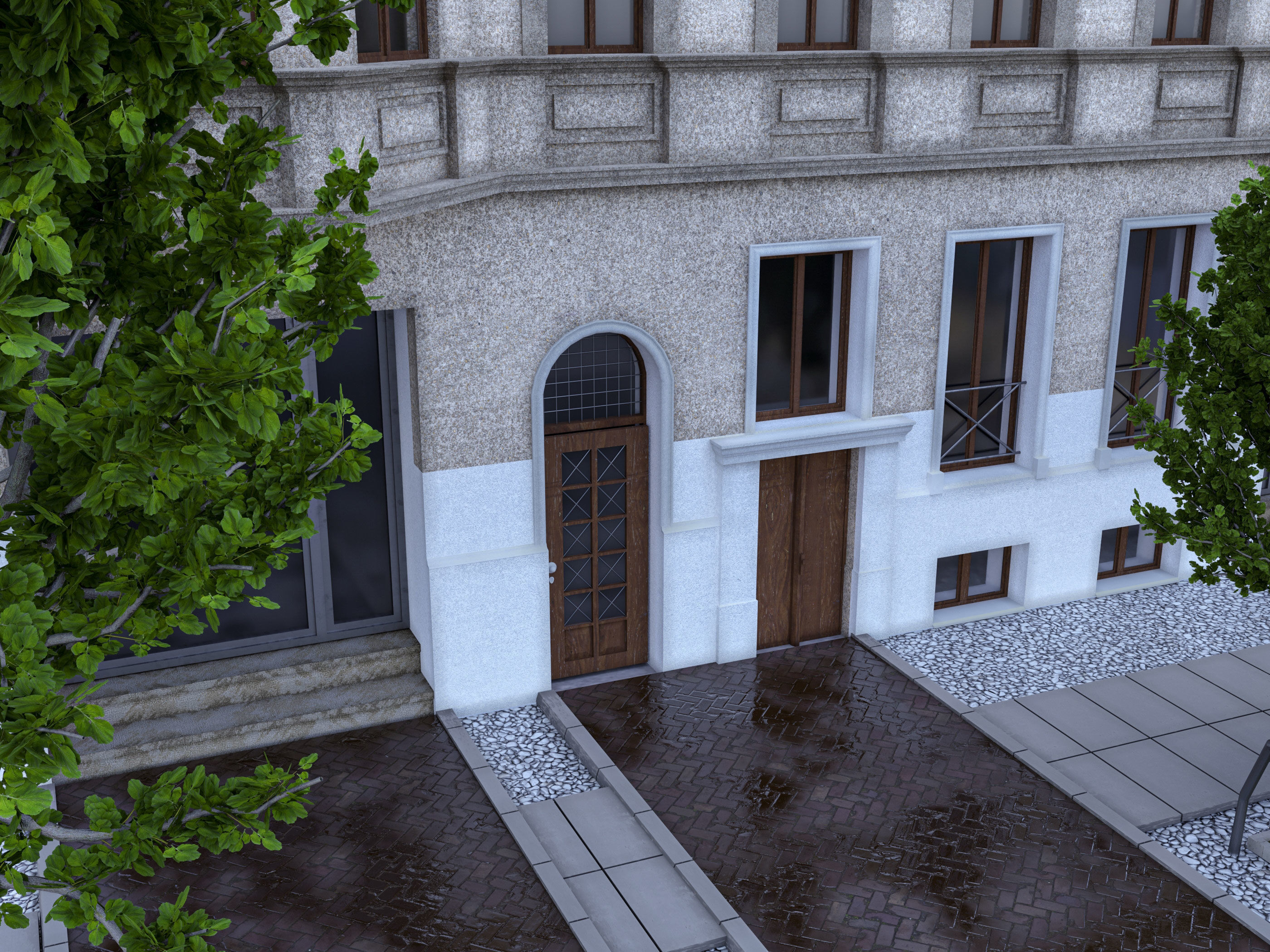 Berlin street building NO104 3D model_3