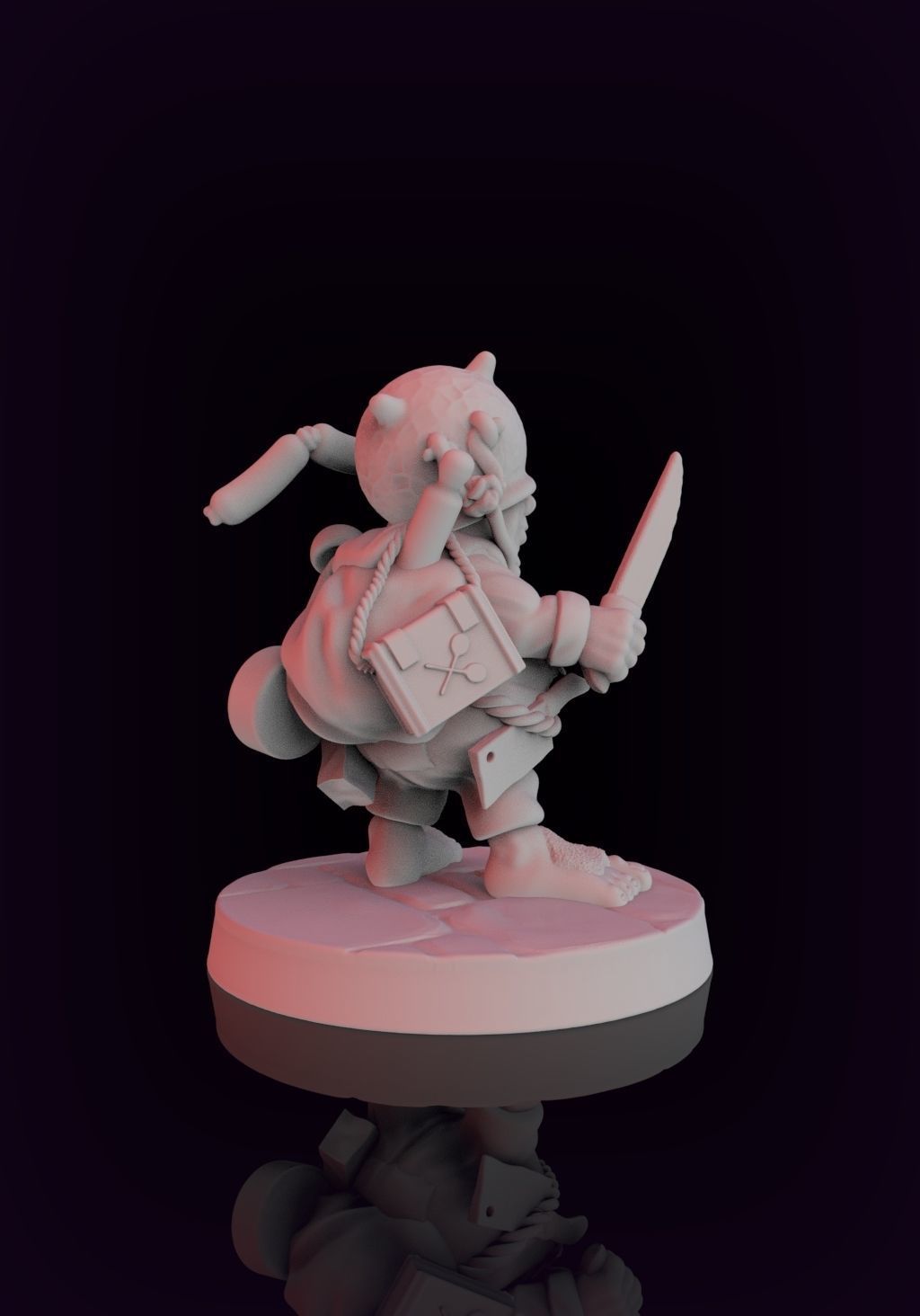 HALFLING COOK 3D print model_2
