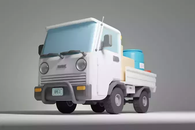 Suzuki Carry Kei Truck Free 3D print model