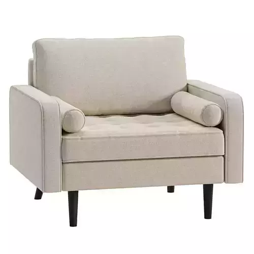 Stockholm Upholstered Armchair 3D model