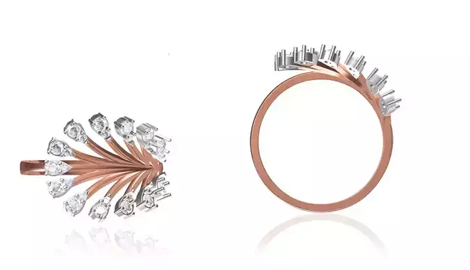 Women Wedding Engagement Ring STL FBX JCD Details