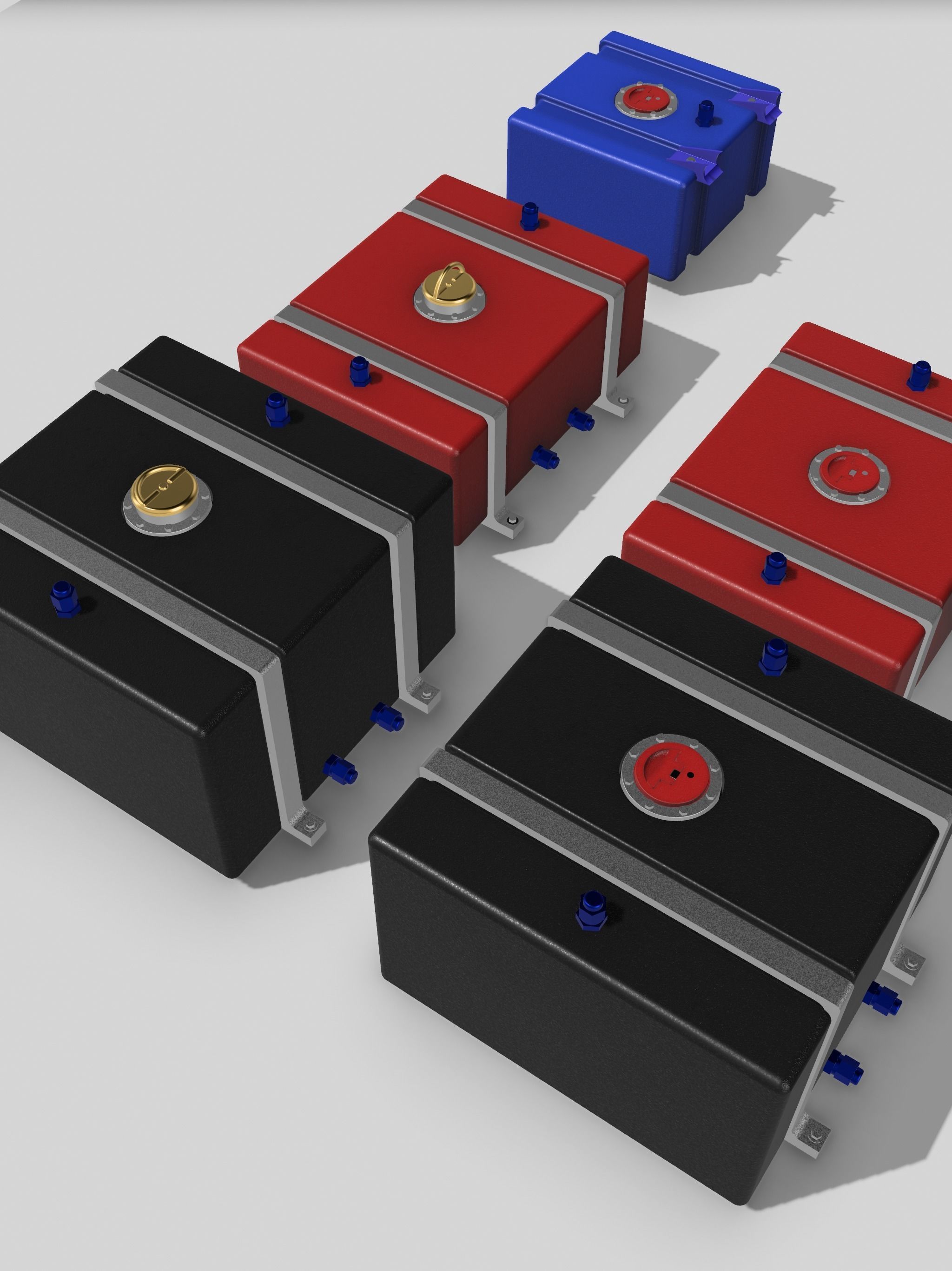 JAZ Fuel Cells x4 styles with options 3D print model_17
