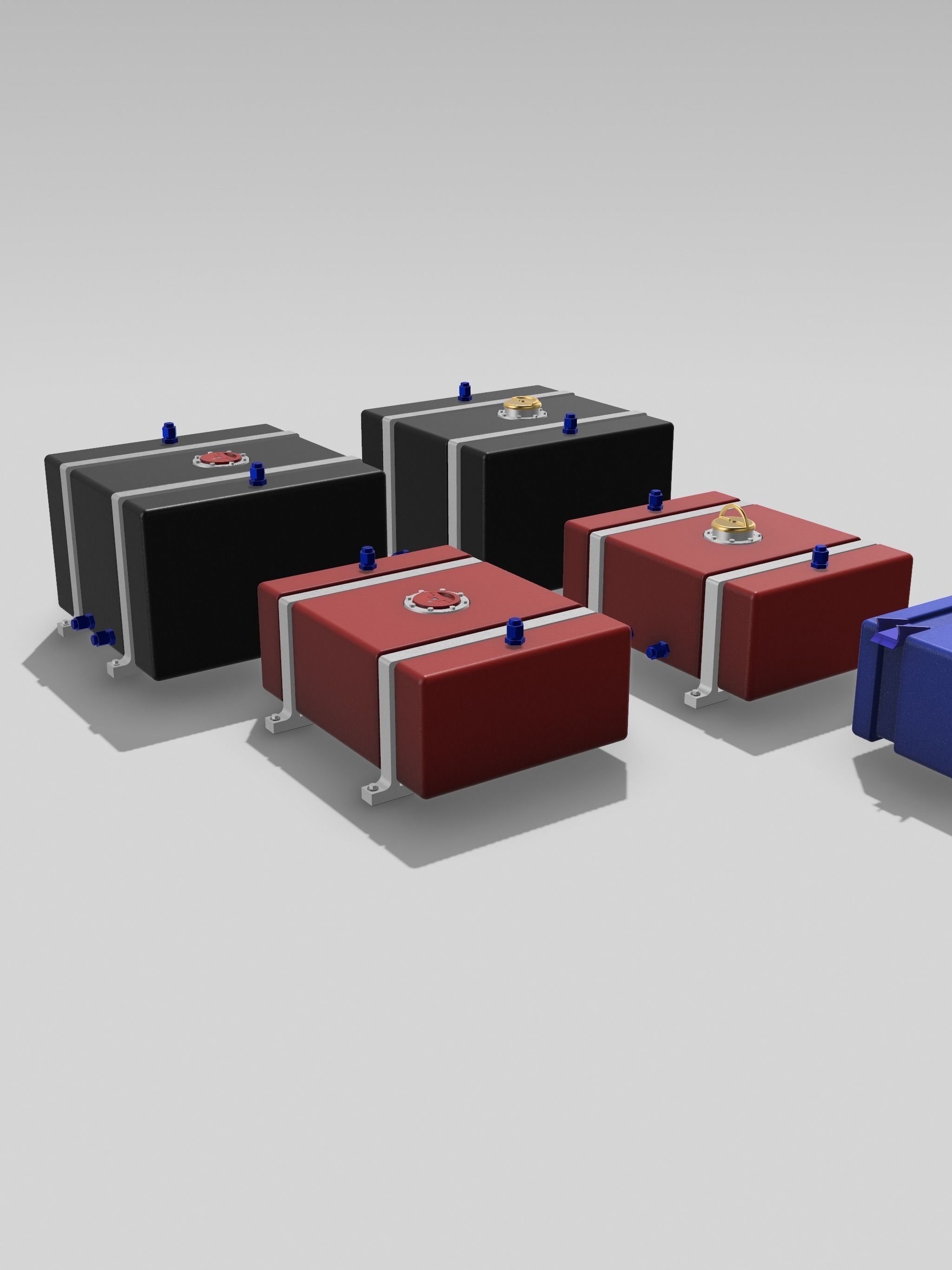 JAZ Fuel Cells x4 styles with options 3D print model_11