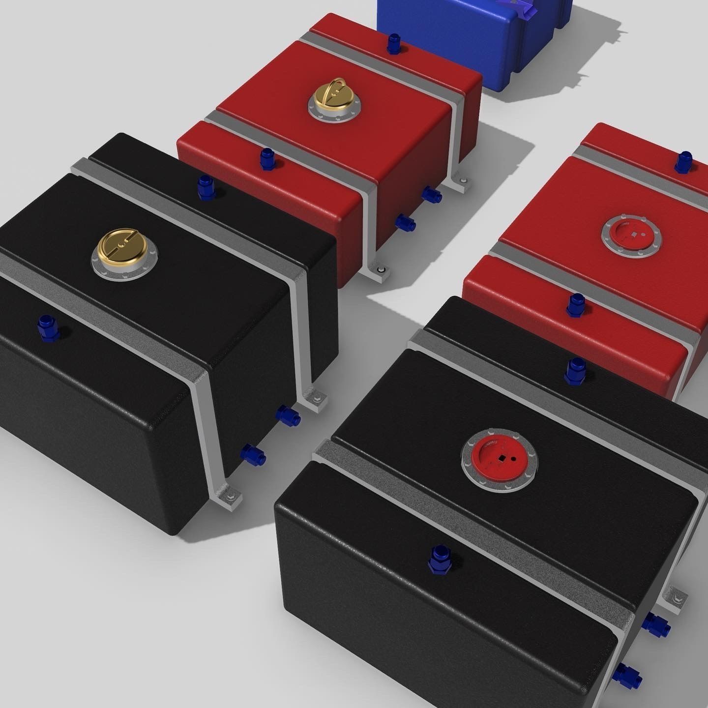 JAZ Fuel Cells x4 styles with options 3D print model_12
