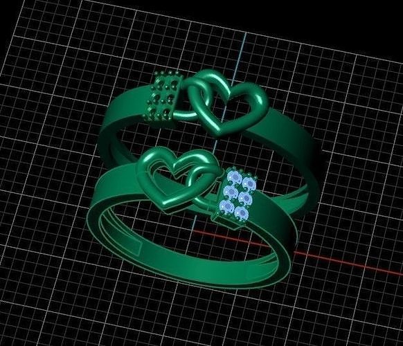 wedding ring 3D print model