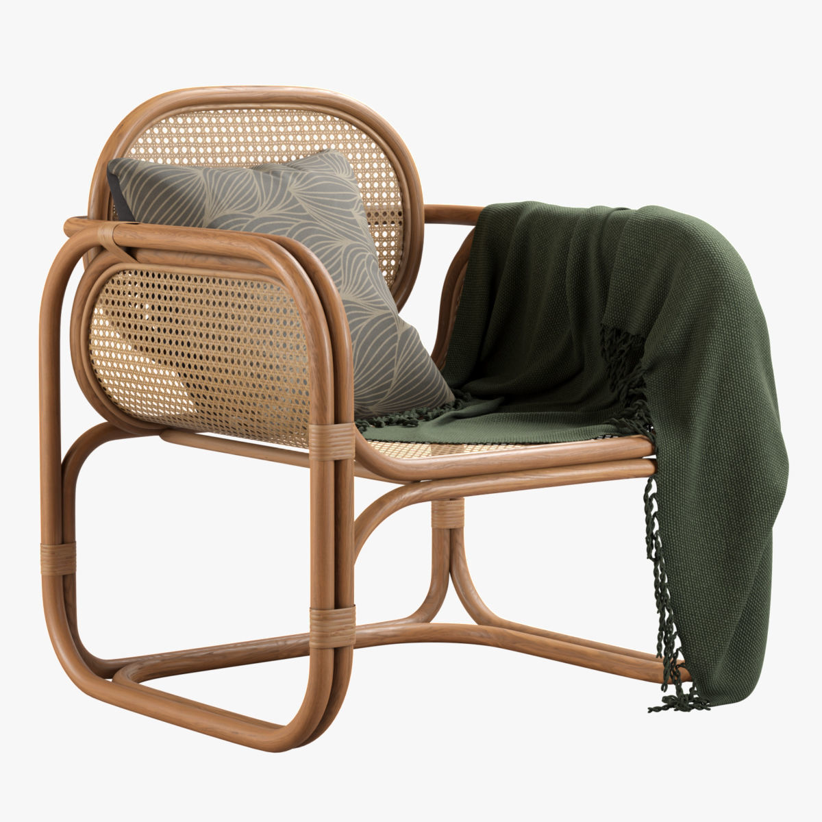 Marte Lounge Chair 3D model_8