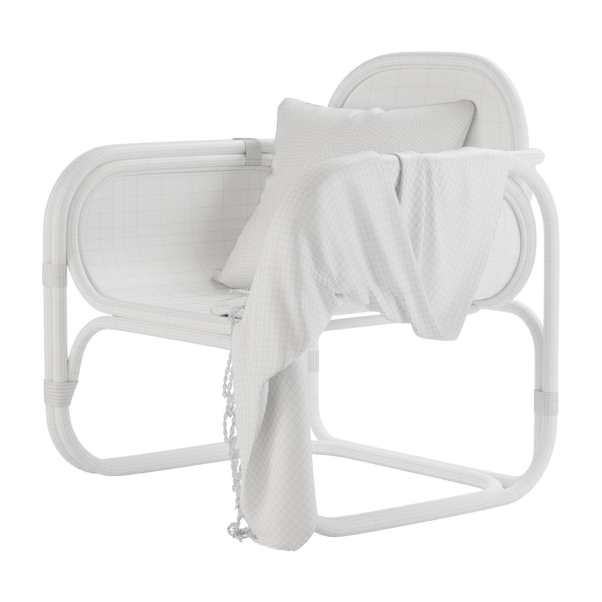 Marte Lounge Chair 3D model_15