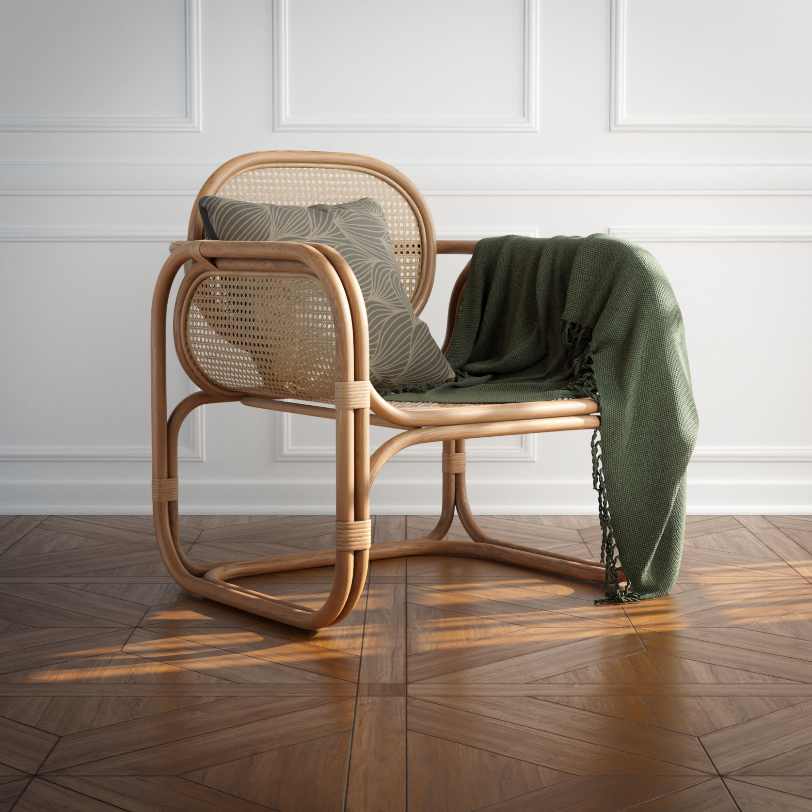 Marte Lounge Chair 3D model_1