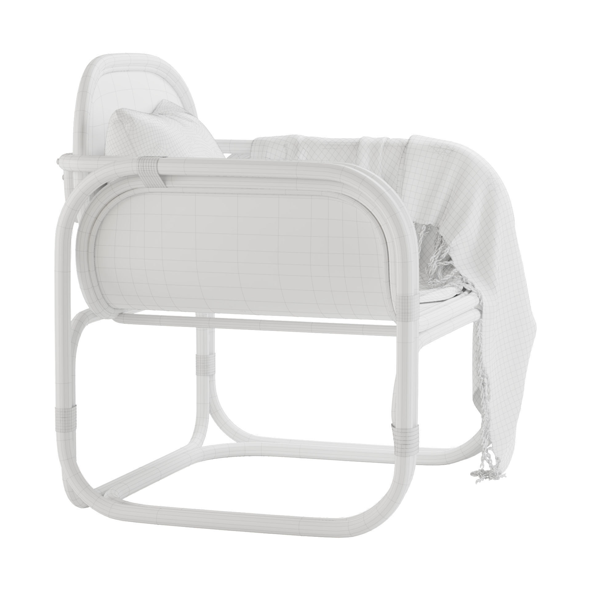 Marte Lounge Chair 3D model_11