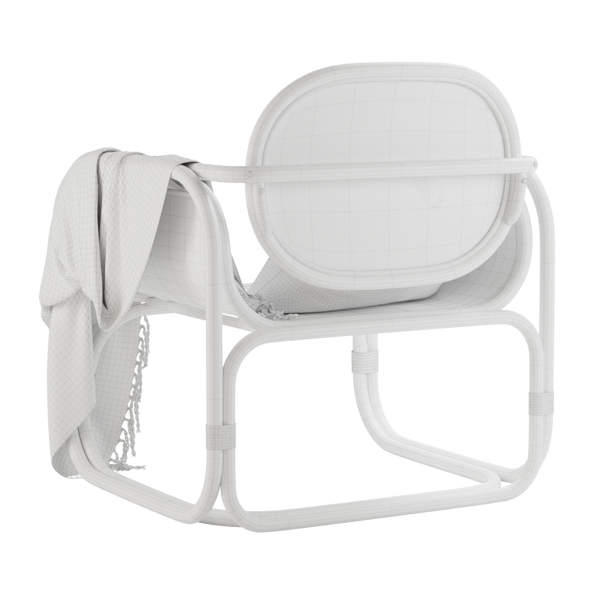 Marte Lounge Chair 3D model_14