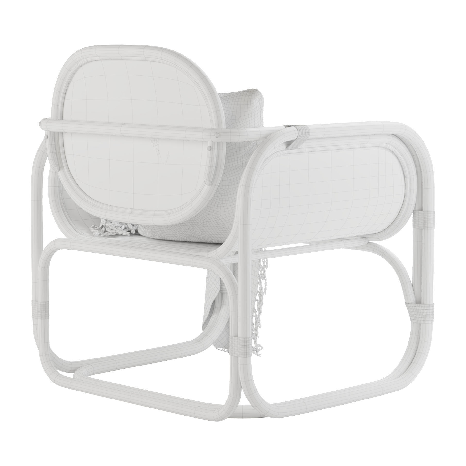 Marte Lounge Chair 3D model_12