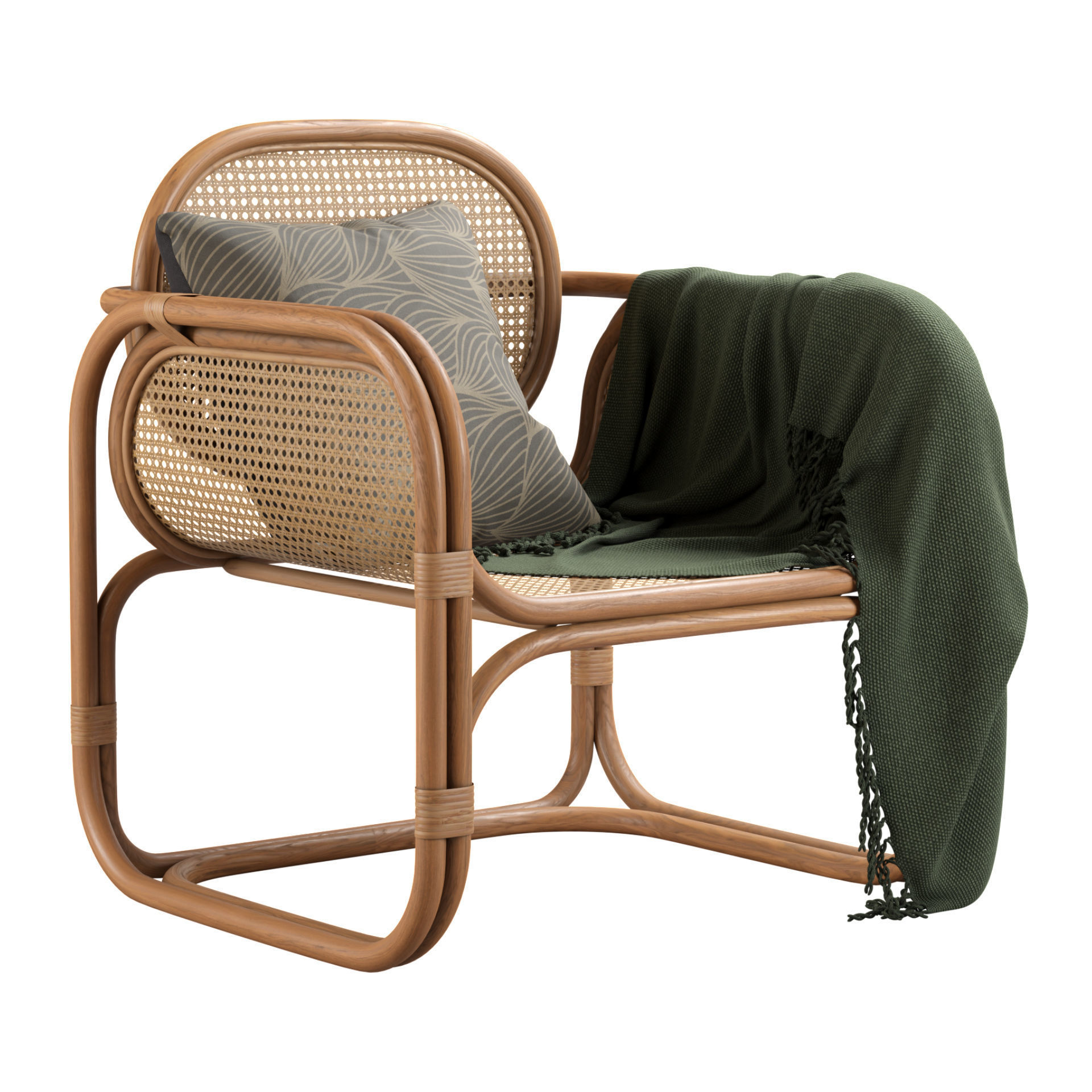 Marte Lounge Chair 3D model_2