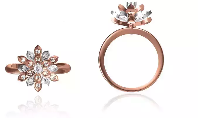 Women Wedding Engagement Ring STL FBX JCD Details