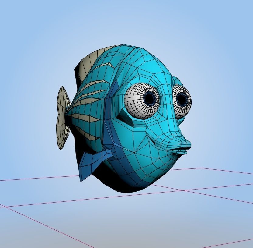 Emperor Angelfish 3D model_7