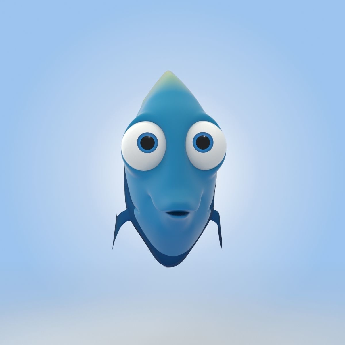 Emperor Angelfish 3D model_5