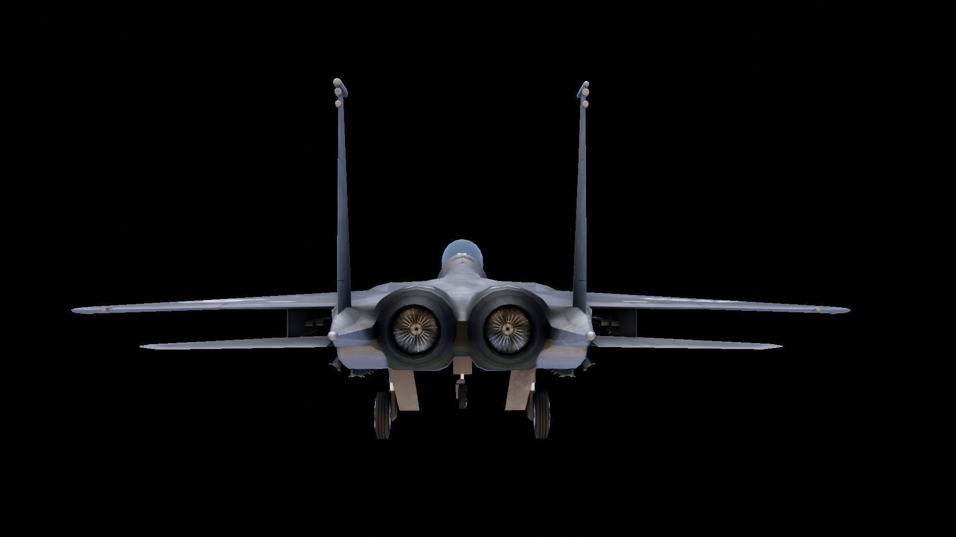 McDonnell Douglas F-15 Eagle Low-poly 3D model_8