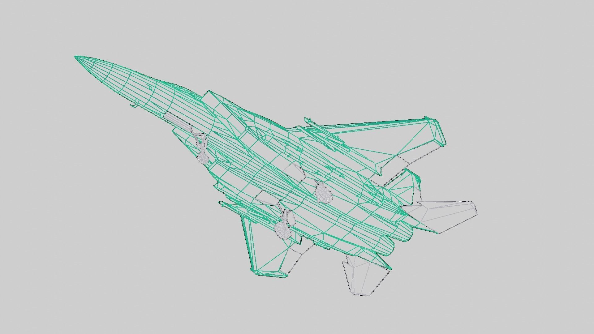 McDonnell Douglas F-15 Eagle Low-poly 3D model_14