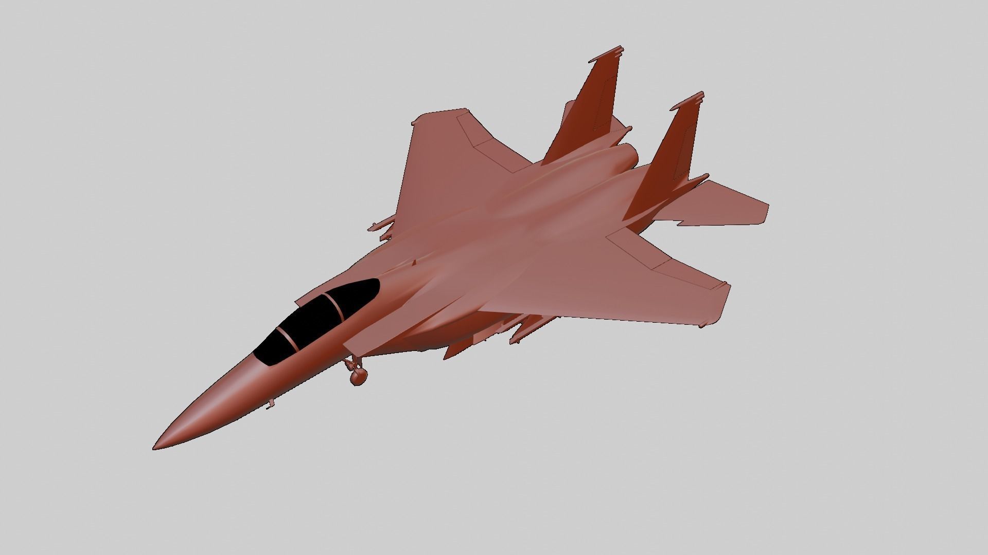 McDonnell Douglas F-15 Eagle Low-poly 3D model_12