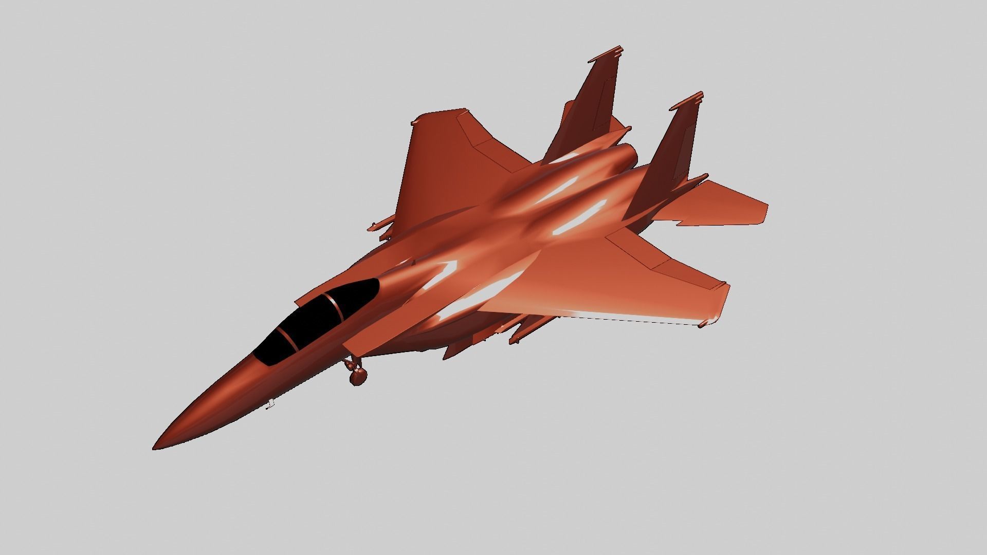 McDonnell Douglas F-15 Eagle Low-poly 3D model_13