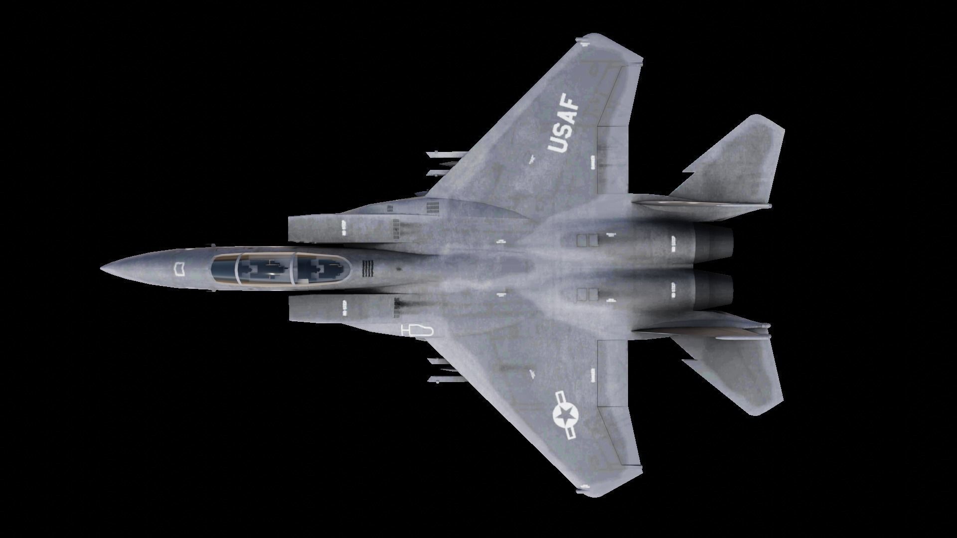 McDonnell Douglas F-15 Eagle Low-poly 3D model_10
