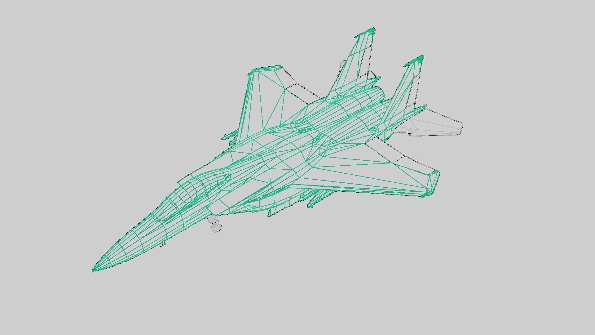 McDonnell Douglas F-15 Eagle Low-poly 3D model_15