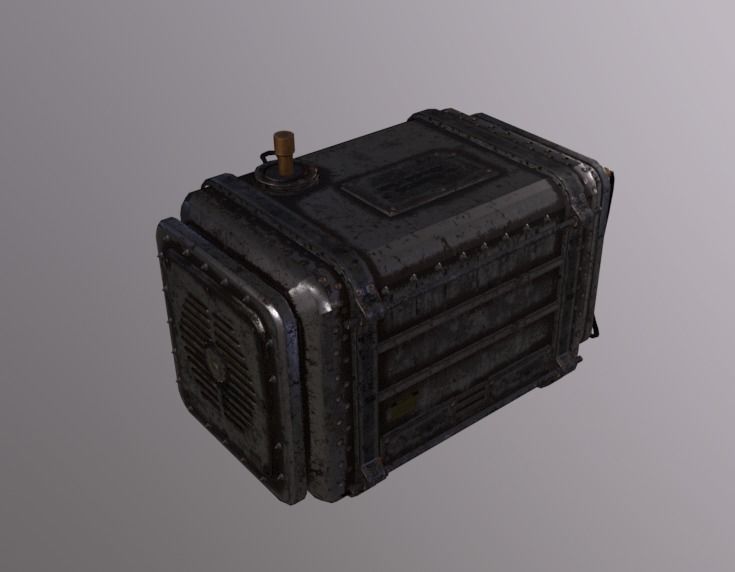 Boiling Machine Low-poly 3D model_3