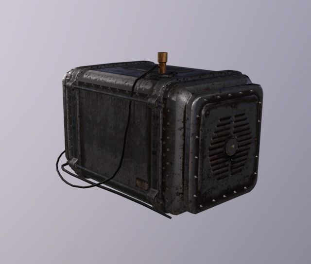 Boiling Machine Low-poly 3D model_2