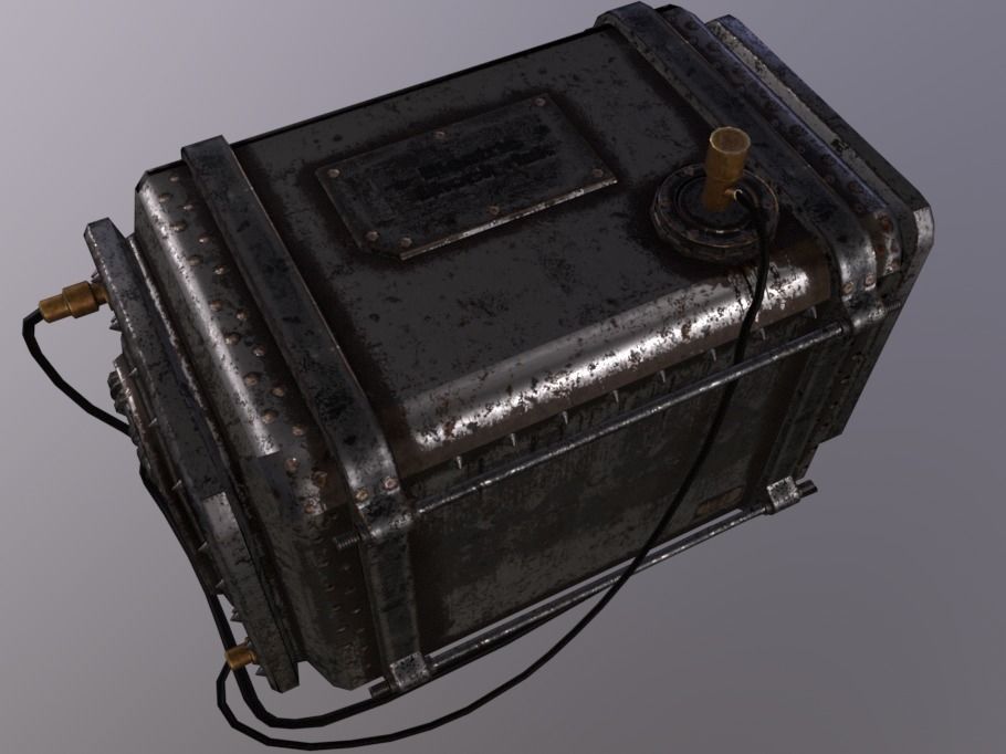 Boiling Machine Low-poly 3D model_4