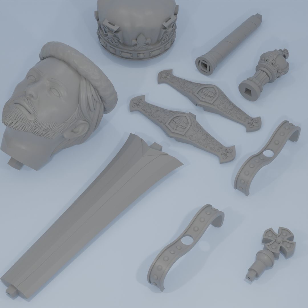 Chess King 3D print model_6