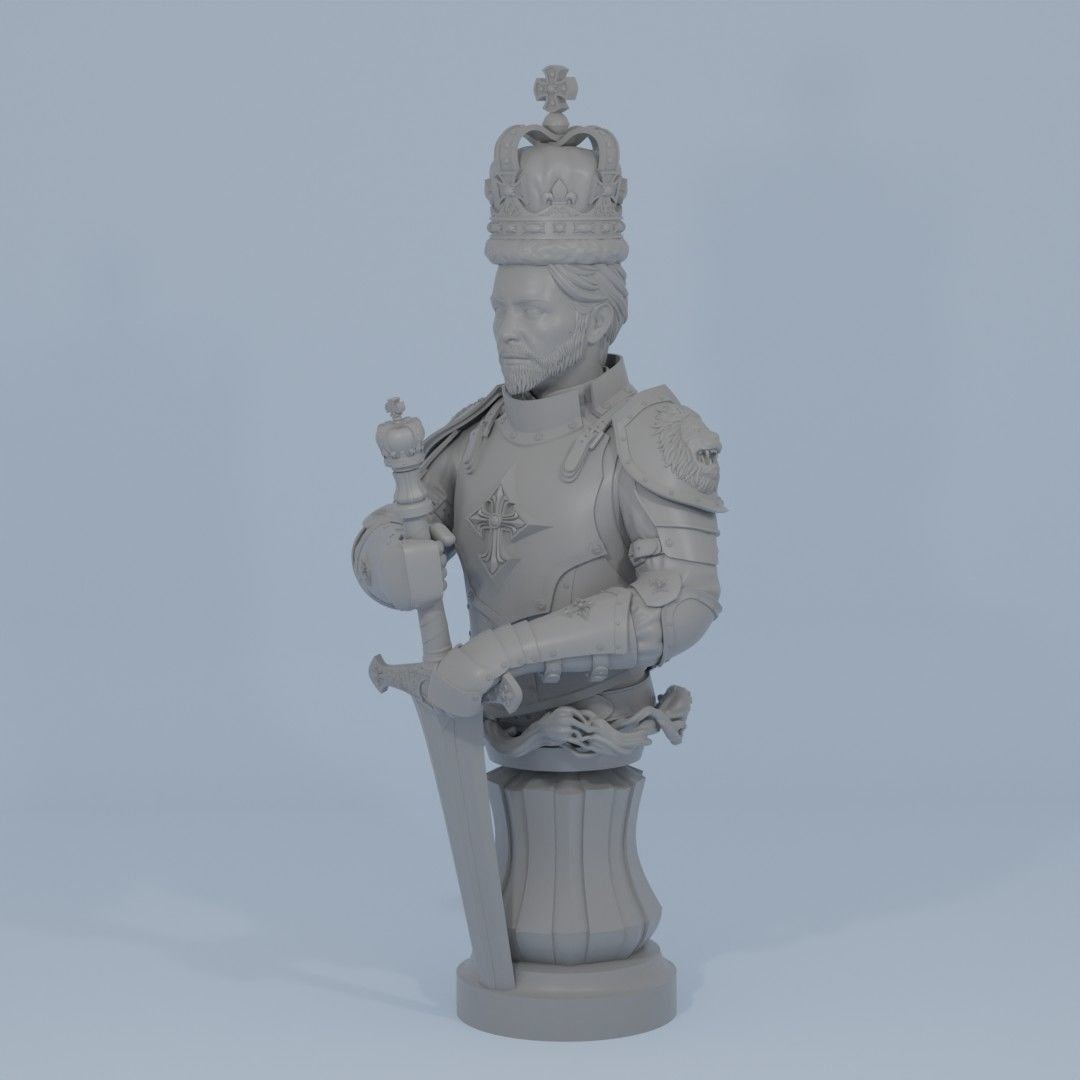 Chess King 3D print model_4