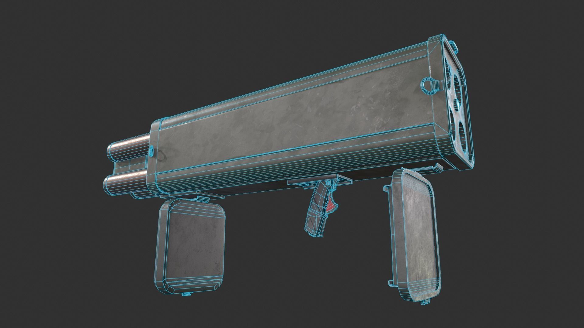 M202 Flash Low-poly 3D model_4