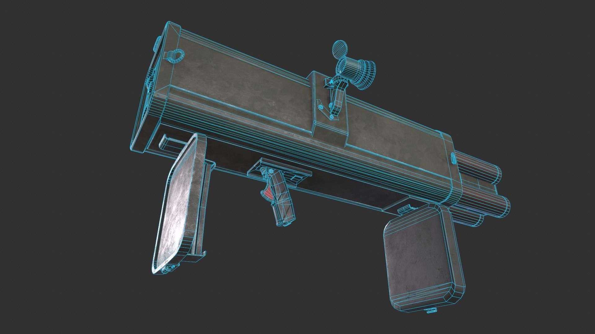 M202 Flash Low-poly 3D model_8