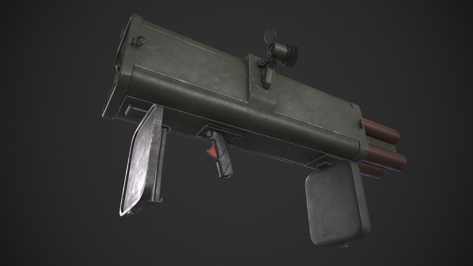 M202 Flash Low-poly 3D model_7