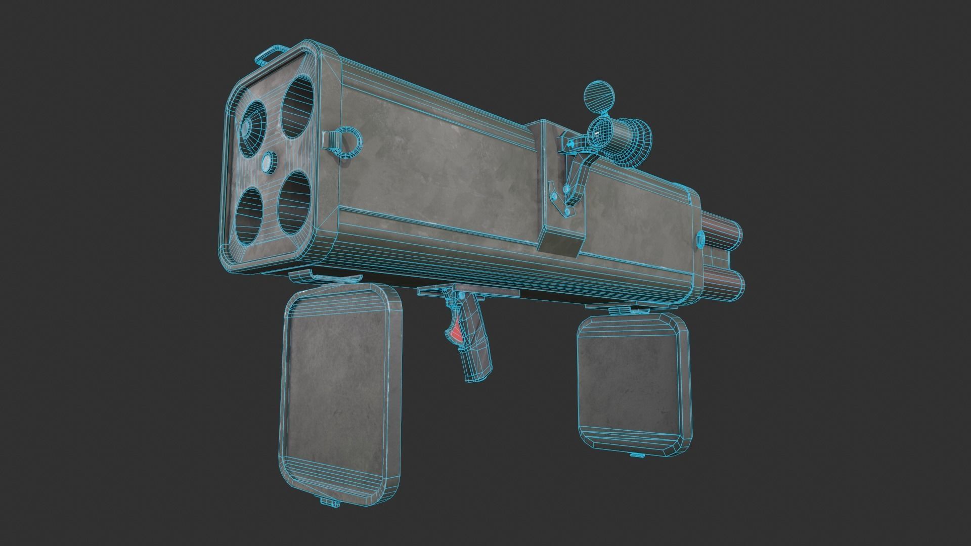 M202 Flash Low-poly 3D model_2