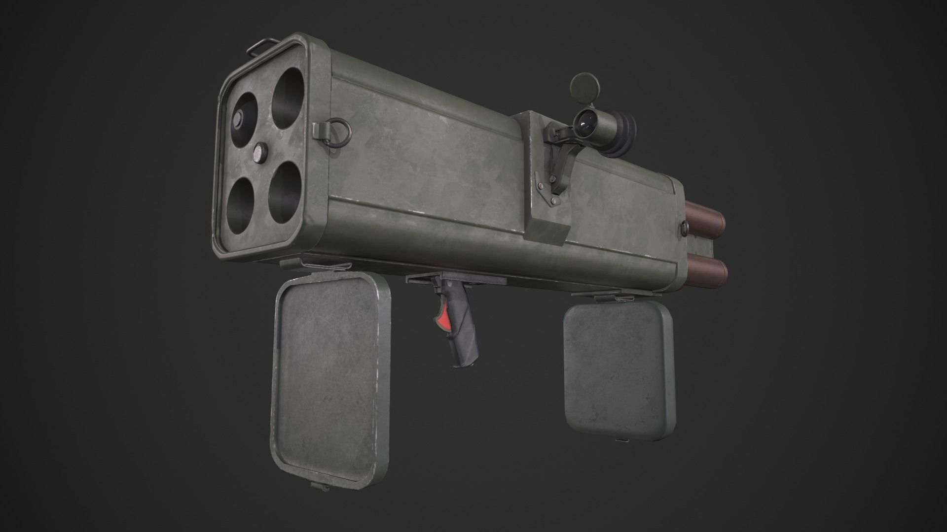 M202 Flash Low-poly 3D model_1