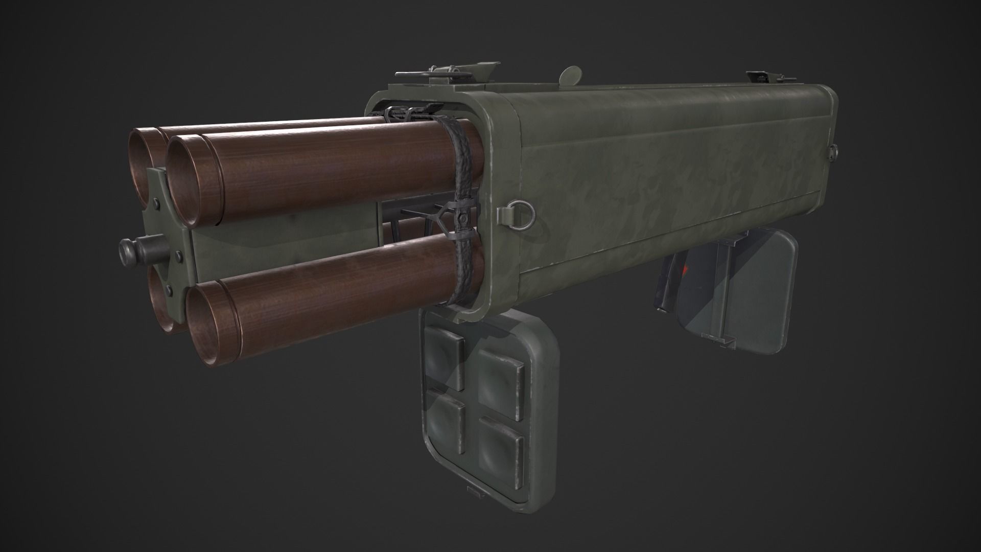 M202 Flash Low-poly 3D model_5