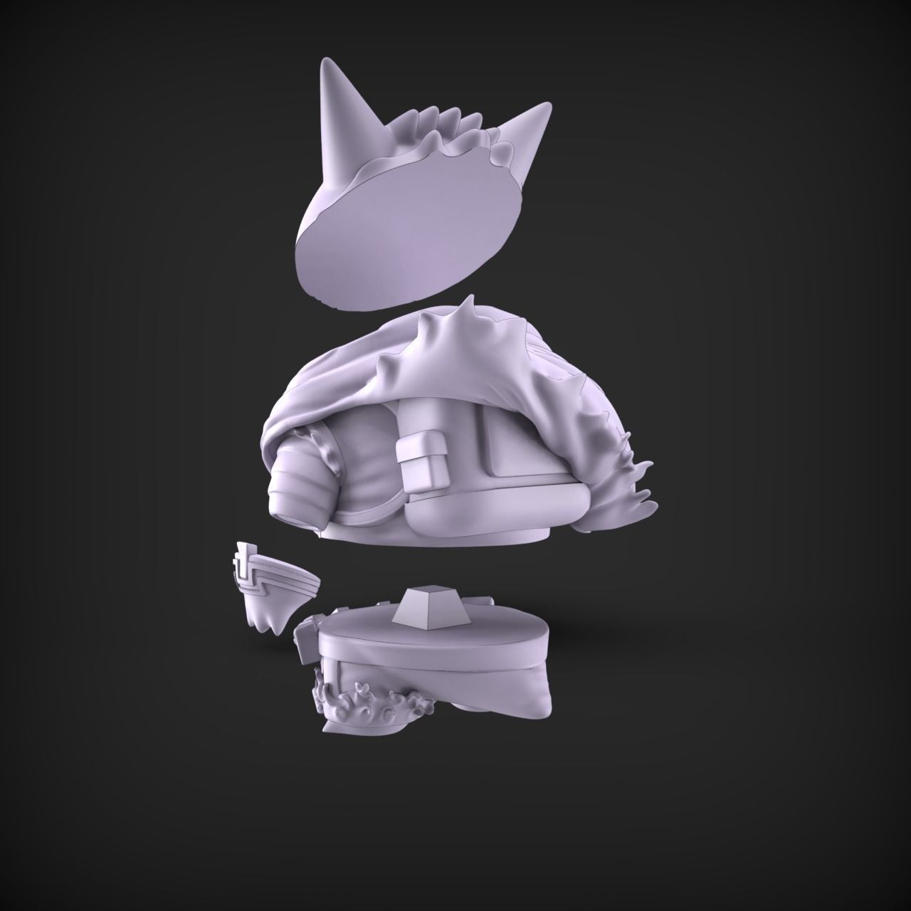 GENGAR MIDORIYA 3D print model_7