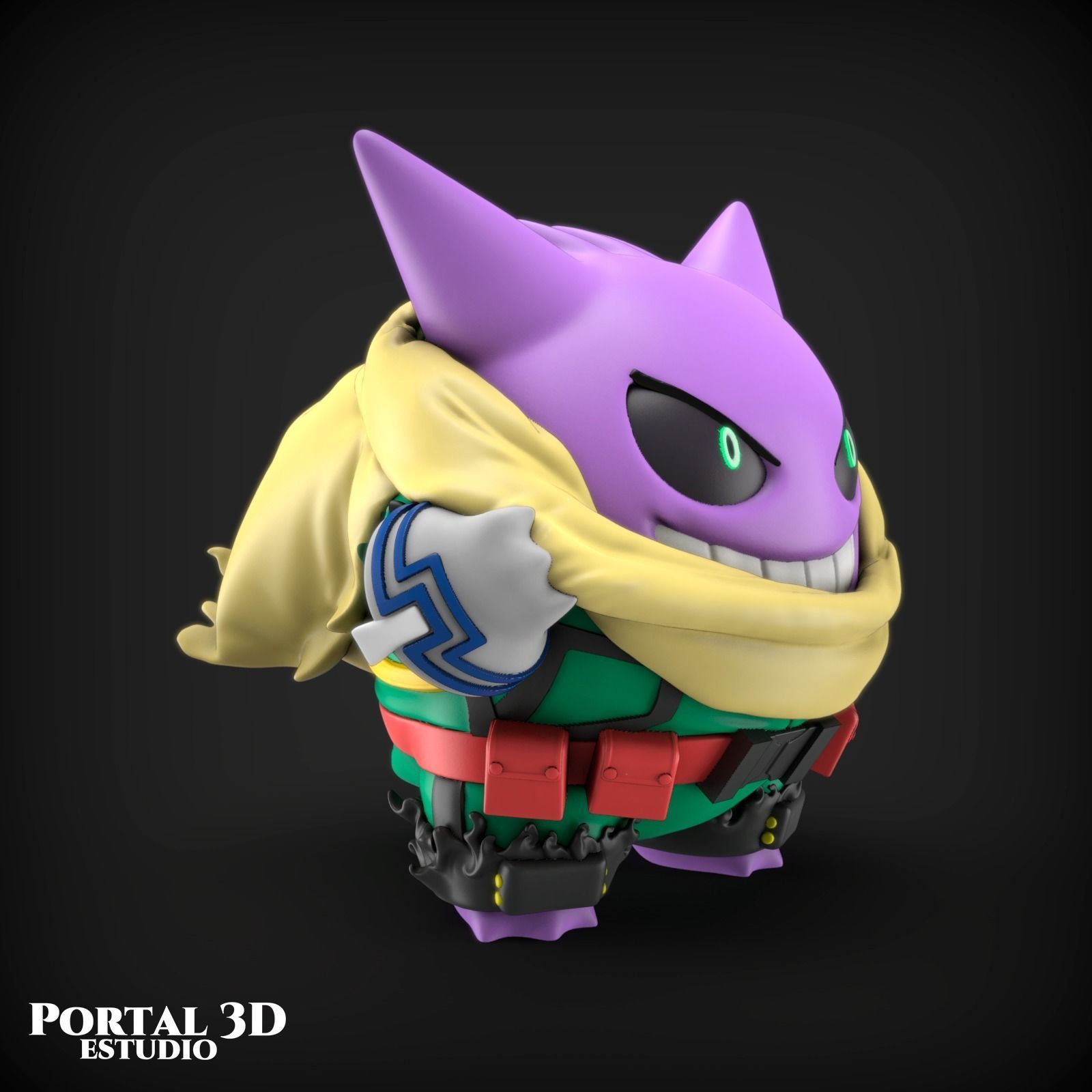 GENGAR MIDORIYA 3D print model_1