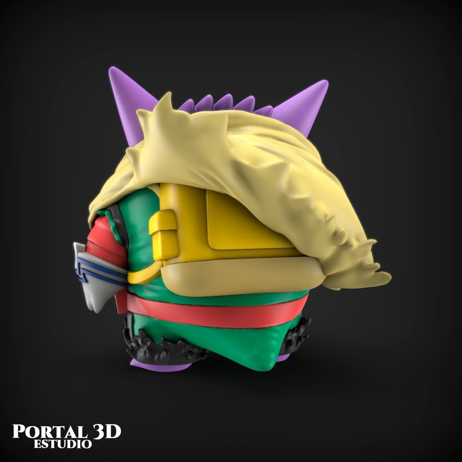 GENGAR MIDORIYA 3D print model_2