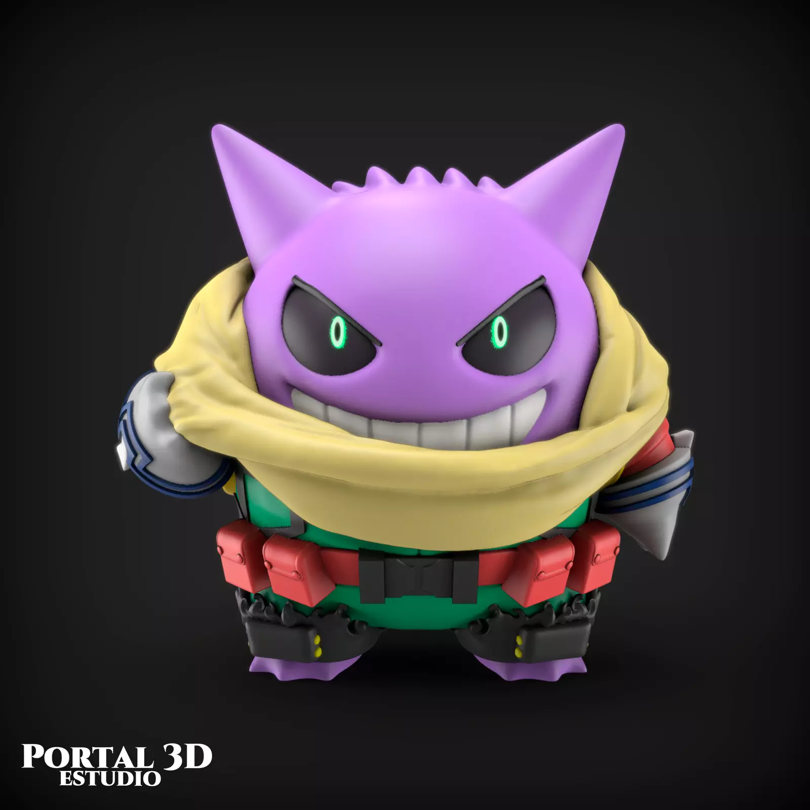 GENGAR MIDORIYA 3D print model_0