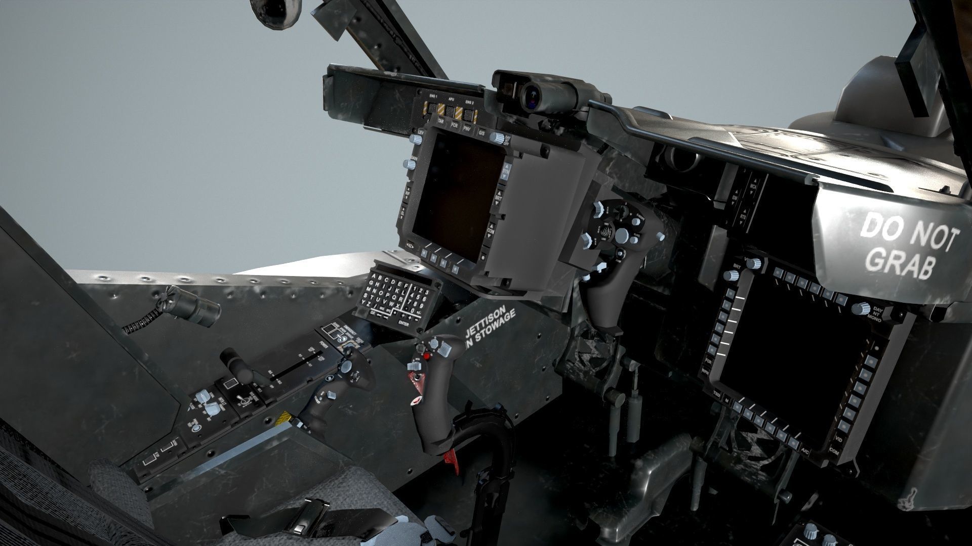 Apache AH-64D US Army Static Low-poly 3D model_13