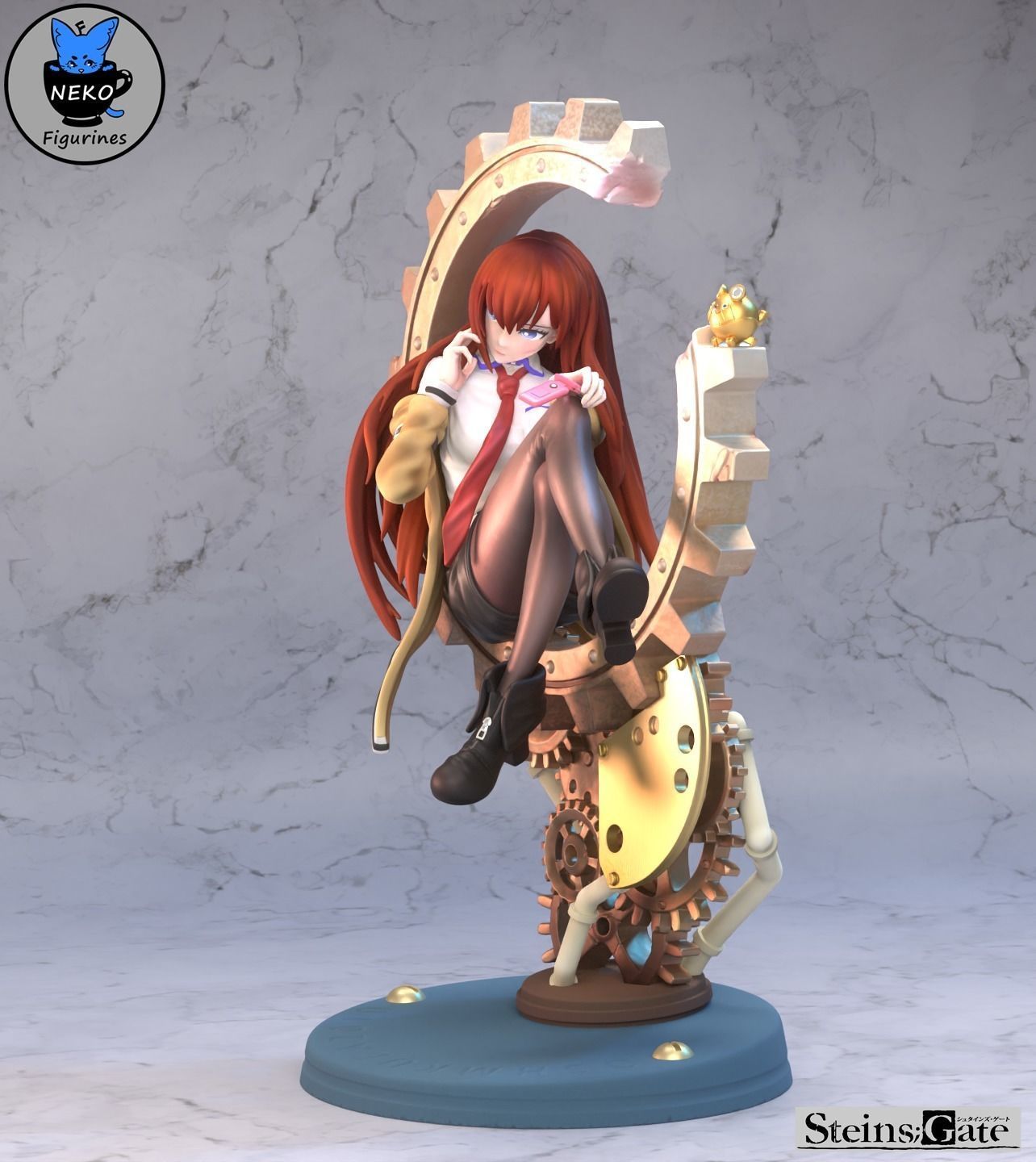 Kurisu Makise - Steins-Gate Anime Figurine STL 3D print model_15